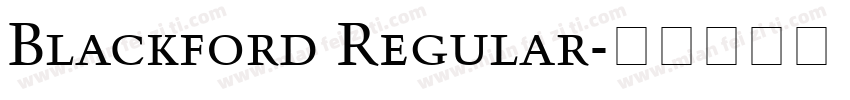 Blackford Regular字体转换